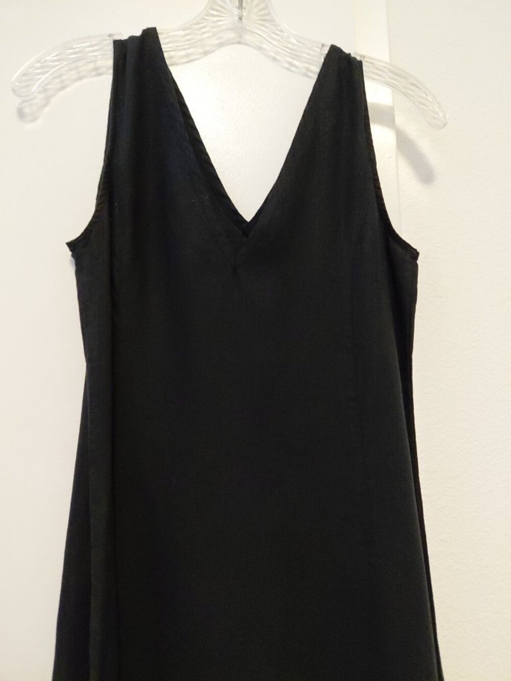 Limited America Black Sleeveless Maxi Dress 100% Linen Womens Size 8 - Picture 5 of 6